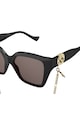 Gucci Szögletes napszemüveg láncos kiegészítővel női