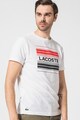 Lacoste Tricou cu decolteu la baza gatului si imprimeu logo contrastant Barbati