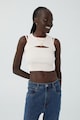 Cotton On Szűk fazonú crop top női