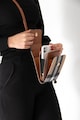 Silver&Polo Kockas crossbody taska, telefonhoz, Feher, Fekete női