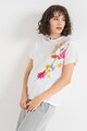 Sundek Тениска с овално деколте и флорална щампа Жени