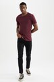 DeFacto Tricou slim fit din amestec de modal Barbati