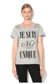 Silvian Heach Collection, Тениска в сив меланж с щампа Жени