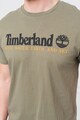 Timberland Tricou de bumbac cu decolteu la baza gatului si imprimeu logo Barbati