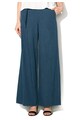 Silvian Heach Denim Fusta-pantalon maxi albastra din denim Femei