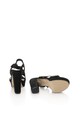 Versace 19.69 Abbigliamento Sportivo Черни велурени сандали с масивен ток Жени