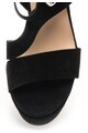 Versace 19.69 Abbigliamento Sportivo Черни велурени сандали с масивен ток Жени