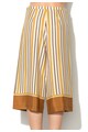 United Colors of Benetton Fusta-pantalon in nuante de maro cu alb Femei