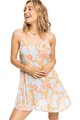 ROXY Къса разкроена рокля Vibes с тропическа шарка Жени