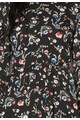 Pepe Jeans London Rochie neagra cu imprimeu floral Mabel Femei