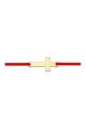 iNGRiKO Bratara ajustabila cu talisman in forma de cruce, din aur de 14K Fete