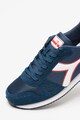 Diadora Pantofi sport low-top de piele intoarsa si plasa Barbati