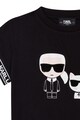 KARL LAGERFELD KIDS Тениска с модал с лого Момичета