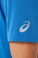 Asics Tricou cu decolteu la baza gatului si imprimeu grafic, pentru antrenament Barbati