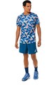 Asics Tricou cu model abstract, pentru tenis Barbati