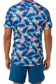 Asics Tricou cu model abstract, pentru tenis Barbati