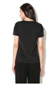 Silvian Heach Collection, Tricou negru cu imprimeu Diopside Femei