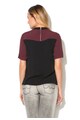 NEW LOOK Bluza rosu Bordeaux cu negru cu maneci scurte Femei