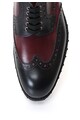 Zee Lane Collection Pantofi Brogue rosu Bordeaux cu negru de piele Barbati