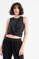 Athlecia Top crop din amestec de modal cu model rasucit, pentru yoga Diamy Femei