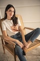VERYCHI Tricou de bumbac organic cu imprimeu Femei