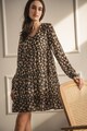 VERYCHI Rochie lejera cu animal print Femei