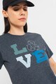 Jack Wolfskin Тениска с органичен памук Ocean Love с надписи Жени