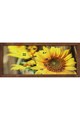 Heinner Home Tablou cu ceas  inramat, 20x50 cm, Suflower Femei