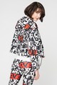 Love Moschino Kapucnis mintás dzseki húzózsinórral női