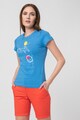 Pegas Жарсена тениска с овално деколте и контрастно лого Жени