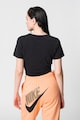 Nike One Luxe crop sportpóló csavart dizájnnal női