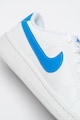 Nike Pantofi sport de piele ecologica cu logo Court Royale 2, Alb, Albastru Barbati