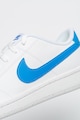 Nike Pantofi sport de piele ecologica cu logo Court Royale 2, Alb, Albastru Barbati