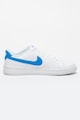 Nike Pantofi sport de piele ecologica cu logo Court Royale 2, Alb, Albastru Barbati