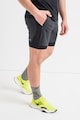 Nike Pantaloni scurti cu buzunare laterale si tehnologie Dri-Fit pentru alergare Stride Barbati