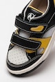Naturino Pantofi sport de piele intoarsa cu velcro si design colorblock Sight Baieti