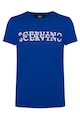 SCERVINO STREET Памучна тениска с овално деколте и щампа Мъже
