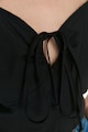 Trendyol Crop pamutfelső szív alakú nyakkivágással női