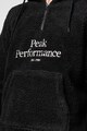 Peak Performance Худи с къс цип и лого Мъже