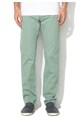 GAS Pantaloni verde celadon cu textura striata Mitch Barbati