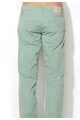 GAS Pantaloni verde celadon cu textura striata Mitch Barbati