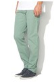 GAS Pantaloni verde celadon cu textura striata Mitch Barbati