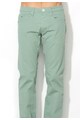 GAS Pantaloni verde celadon cu textura striata Mitch Barbati