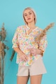 RESENSE Асиметрична блуза Thea с флорална щампа Жени