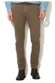 Zee Lane Denim Pantaloni chino verde oliv cu imprimeu discret Barbati