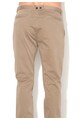 United Colors of Benetton Pantaloni slim fit maro nisip cu bretele detasabile Barbati