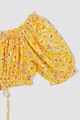 DeFacto Къса блуза с флорална шарка Жени