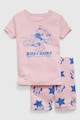 GAP Къса пижама от органичен памук Момичета
