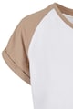 Urban Classics Kerek nyakú póló kontrasztos raglánujjakkal női