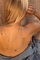 Flicka Hosszú rozsdamentes acél nyaklánc logós medálokkal női